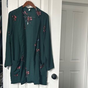 Gentle Fawn Green Floral Cardigan
